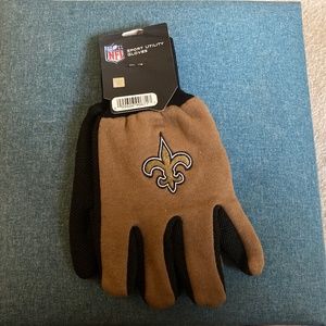 Nfl utility gloves new orleans saints brand new